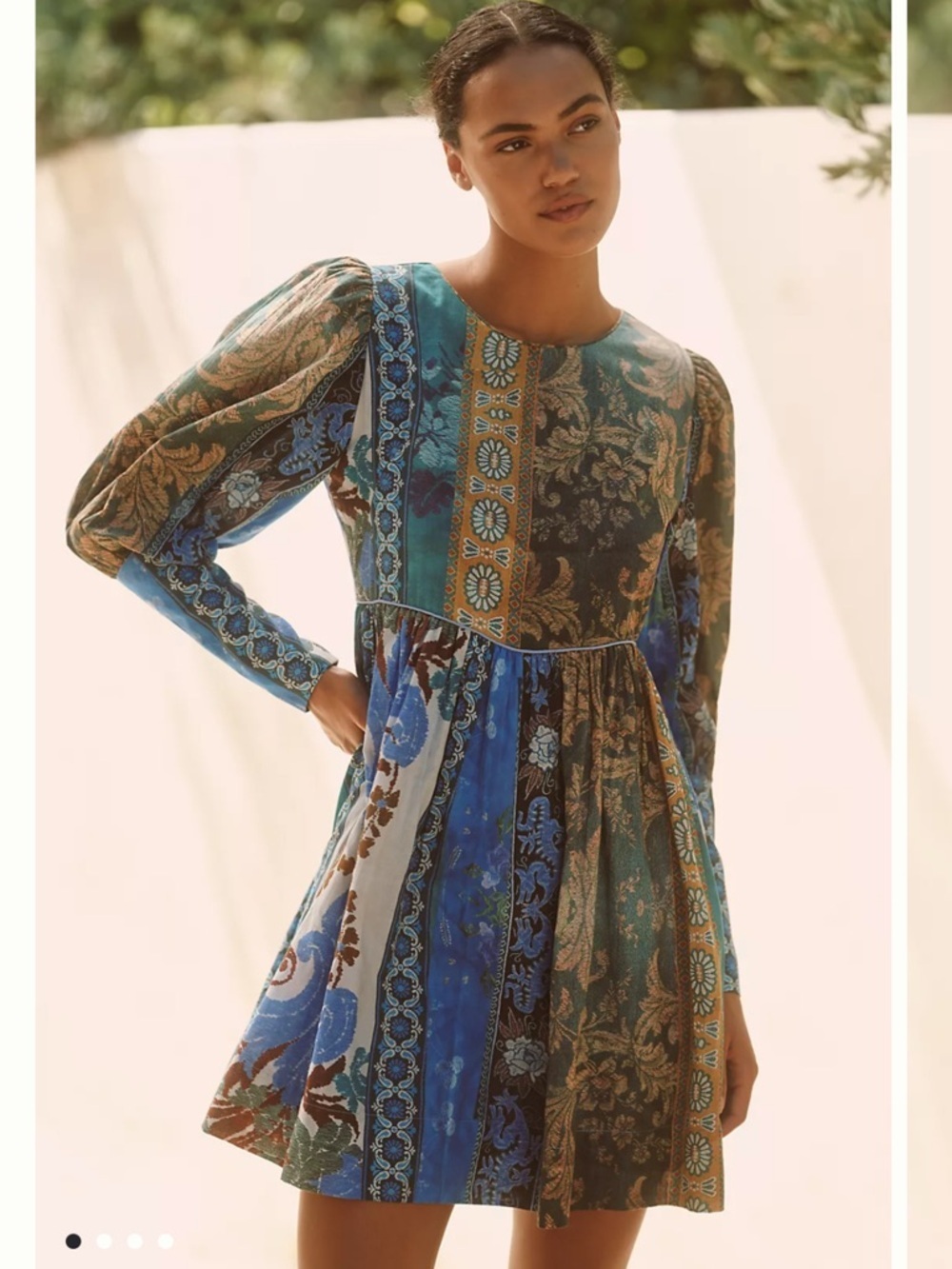 Ro's Garden Jewell Long-Sleeve Mini Dress